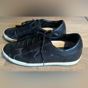 Golden Goose Superstar Low Cut Black Leather Sneakers